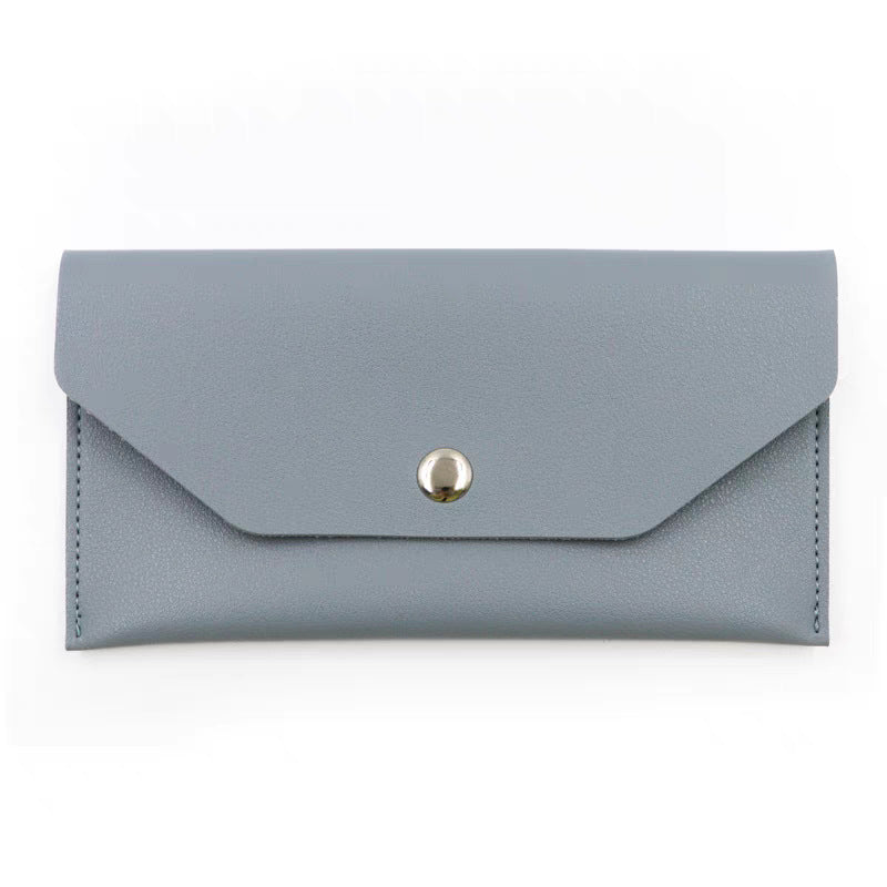 Leather Envelope Sunglasses Case with Snap Closure Bowlift