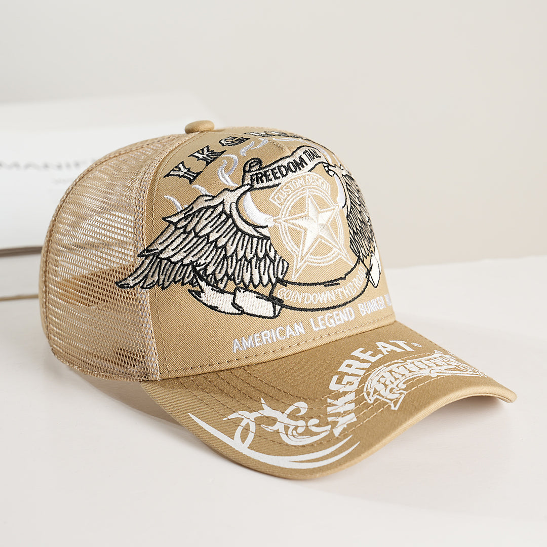 Unisex Trucker Cap with graphic design and breathable mesh Bowlift