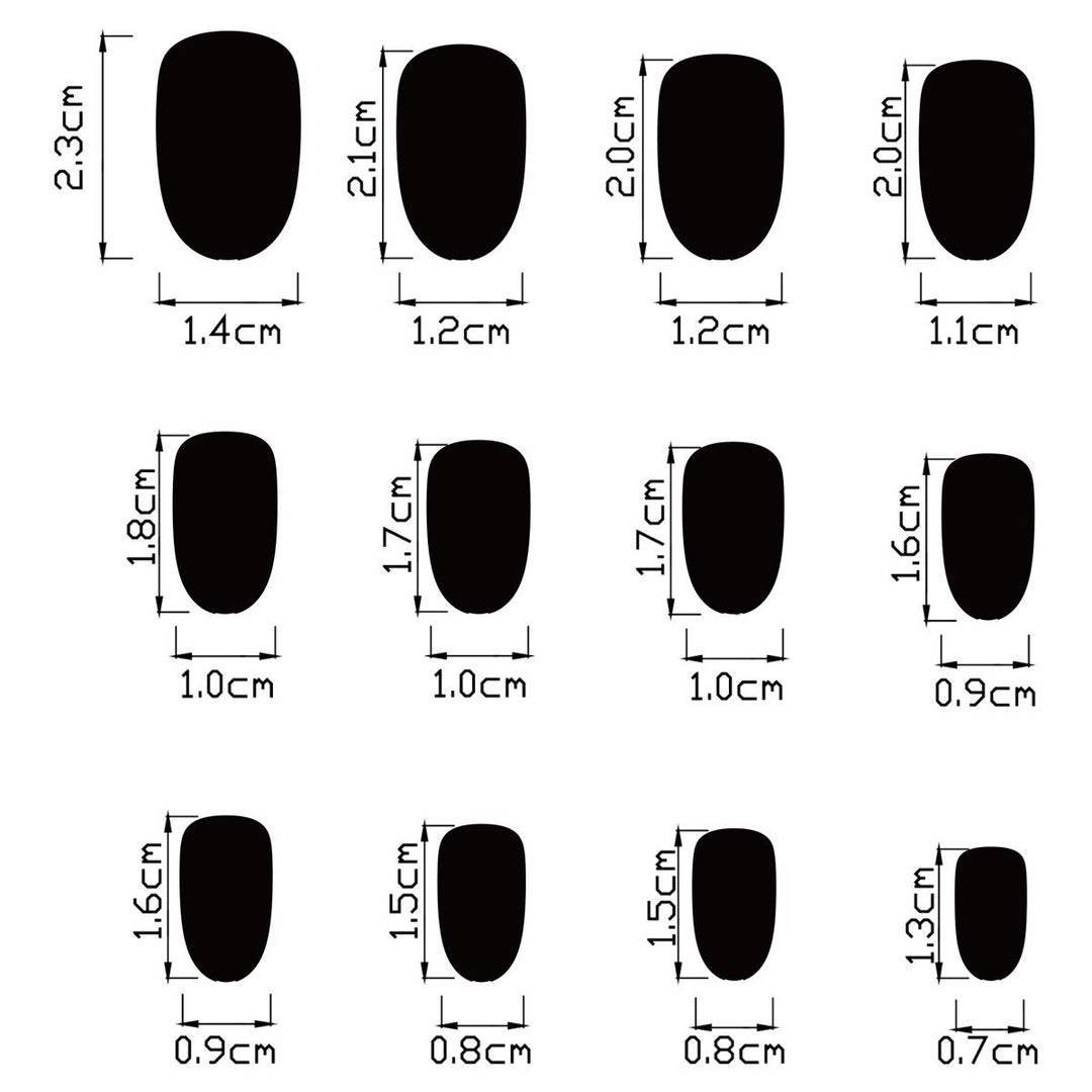Women's nan patriotic star and floral press-on nail kit with mixed shapes and glossy finish Bowlift