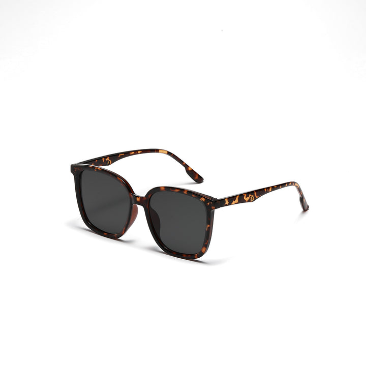 Women's stylish square sunglasses with clear frame and polarized lenses Bowlift