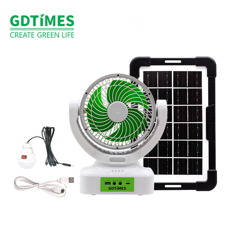 Unisex portable solar fan with Bluetooth speaker and power bank function Bowlift