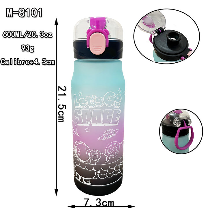 Ladies creative water bottle in space design Bowlift