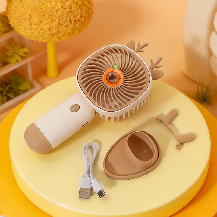 Portable Hand Fan in Creative Animal Design Bowlift
