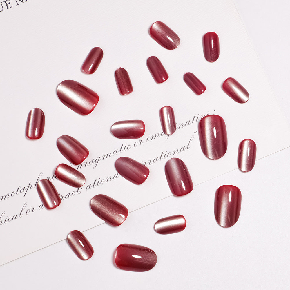 Glossy Almond-Shaped Press-On Nails Set Bowlift