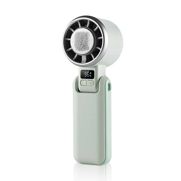 Ladies Portable Multifunctional Fan with LED Display Bowlift