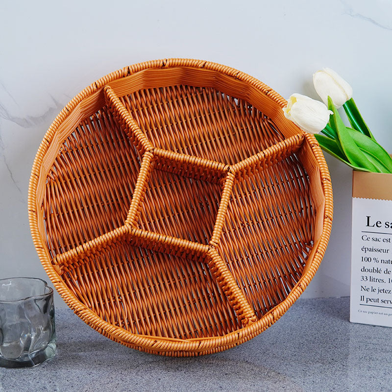 Ladies Elegant Round Storage Basket with Clear Lid Bowlift