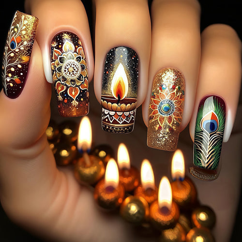 Artistic Festive Nail Art Bowlift