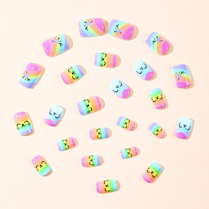 Playful Cat-Themed Nail Art Set Bowlift