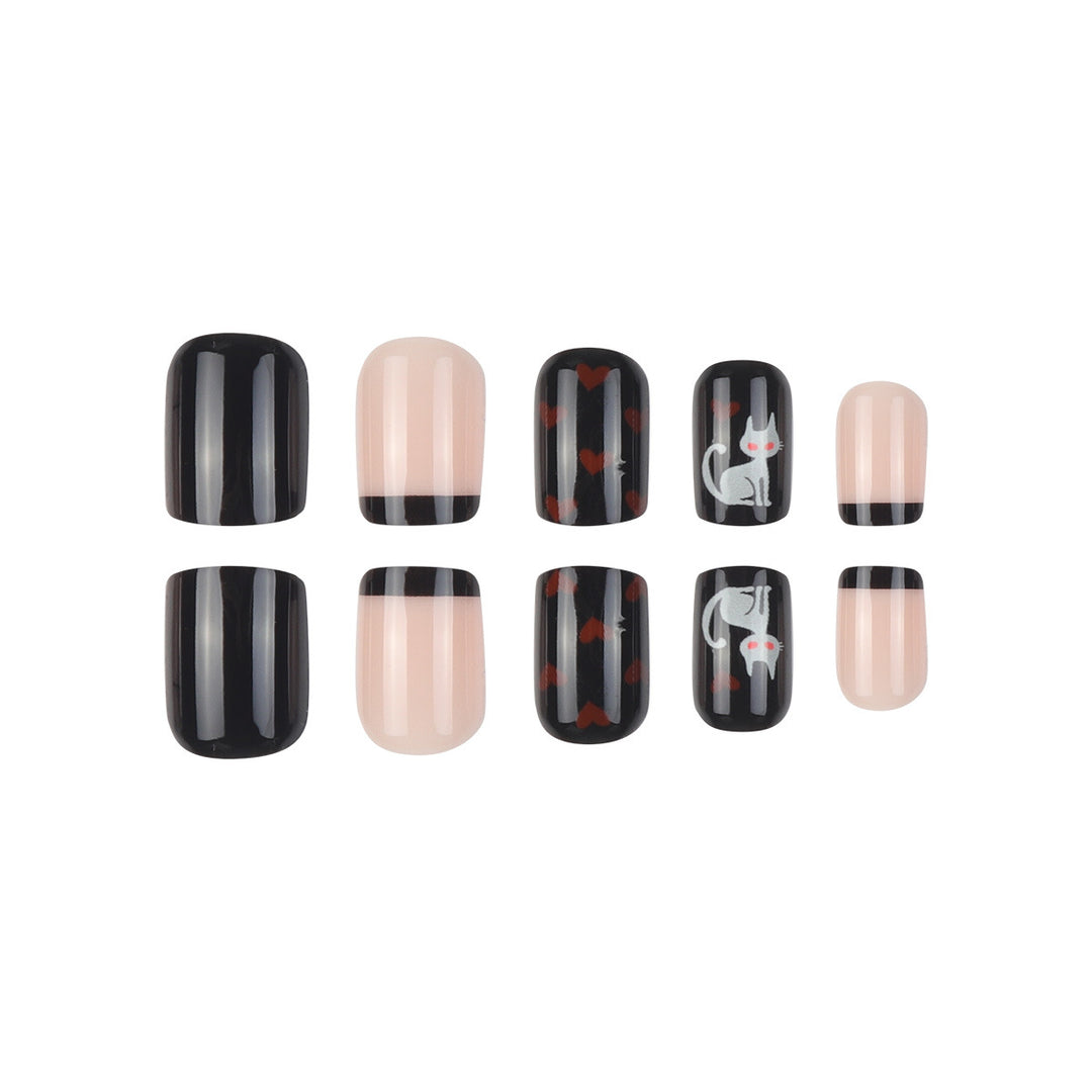 Halloween-Themed Press-On Nail Art Set Bowlift