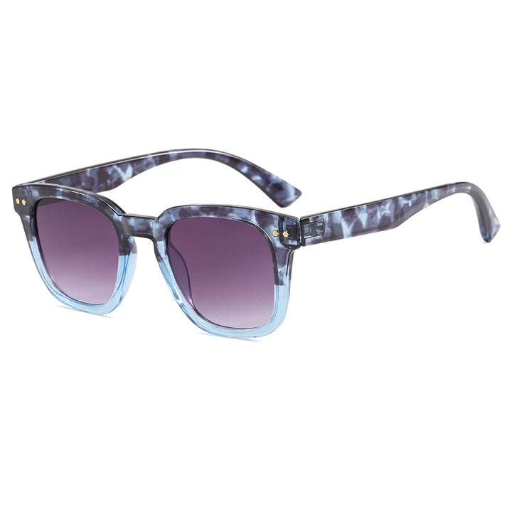 Women's Square Sunglasses with Modern Transparent Frame and UV Protection Bowlift