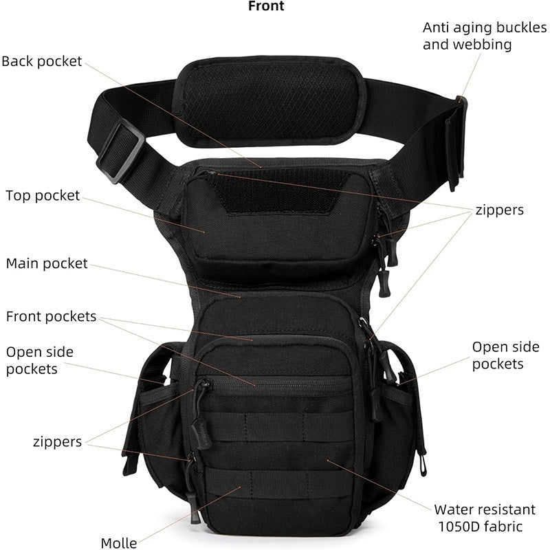 Tactical Shoulder Bag with Ergonomic Design Bowlift