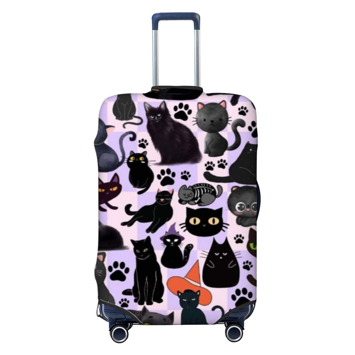 Unisex hard-shell cabin trolley with vintage travel illustration, 360° swivel wheels and telescopic handle Bowlift
