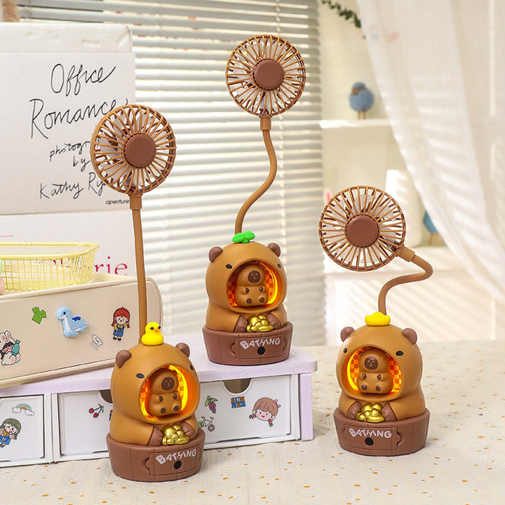 Women's Portable Mini Fan in Cute Bear Design Bowlift