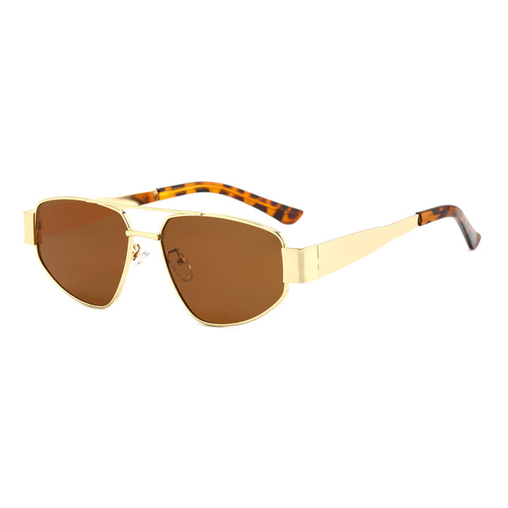 Men's Aviator-Style Metallic Sunglasses Bowlift