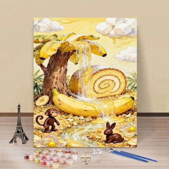 Fantasy Landscape DIY Paint by Numbers Art Kit Bowlift