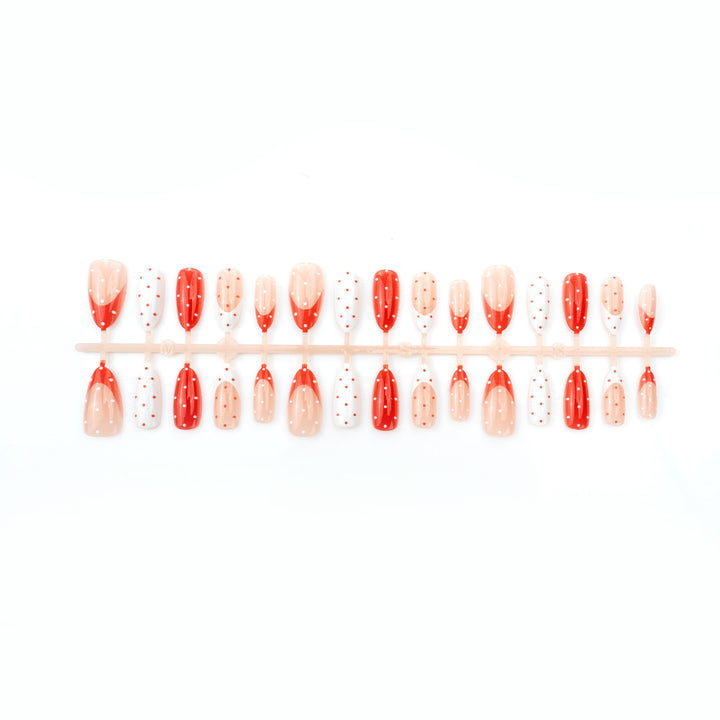 Creative nail art set with playful polka dot design Bowlift