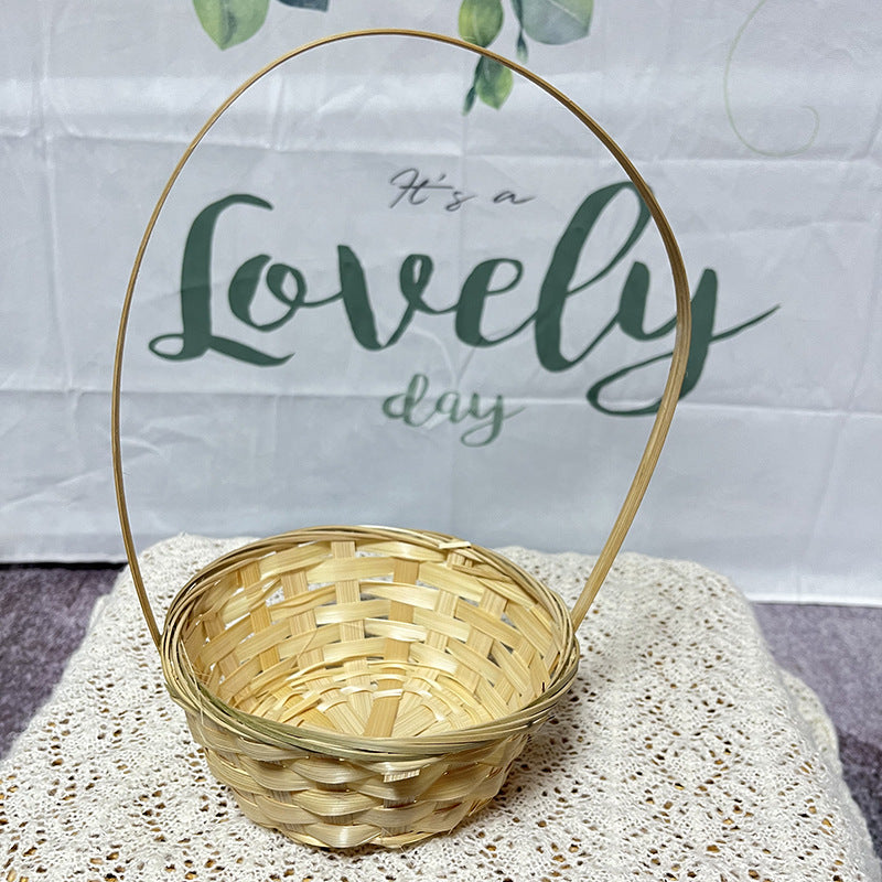 Handcrafted Natural Woven Basket Bowlift