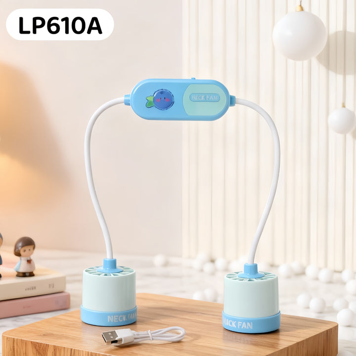 Women Portable Neck Fan with Flexible Design and Powerful Air Circulation Bowlift
