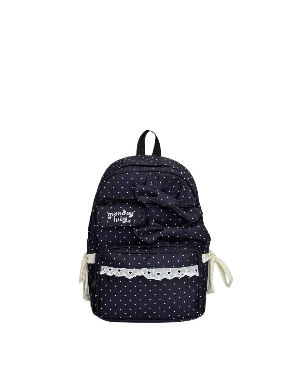 Backpack with Playful Bows and Practical Storage Solutions Bowlift