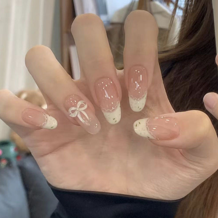 Artistic Stiletto Press-On Nail Art Bowlift