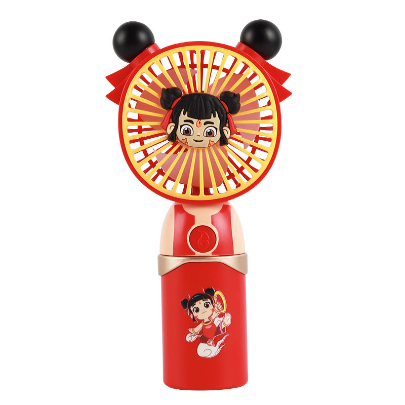 Ladies portable handheld fan with character design Bowlift