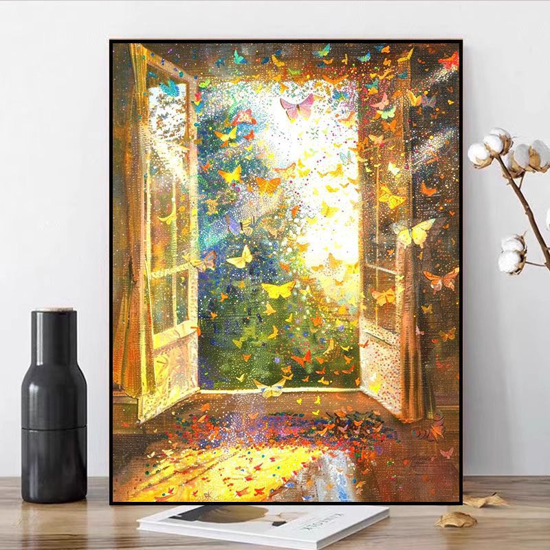 Butterfly-Inspired Dreamy Canvas Art Bowlift