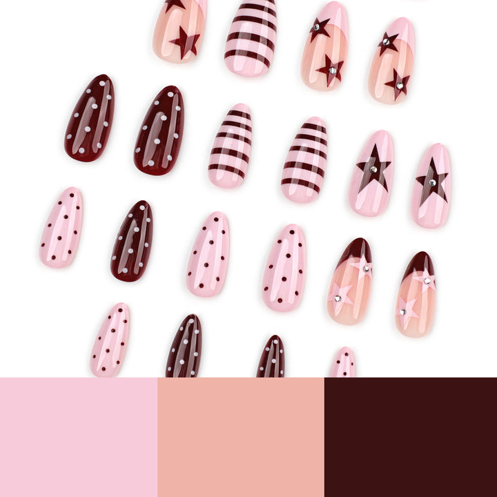 Artful nail art with glittering star motifs Bowlift