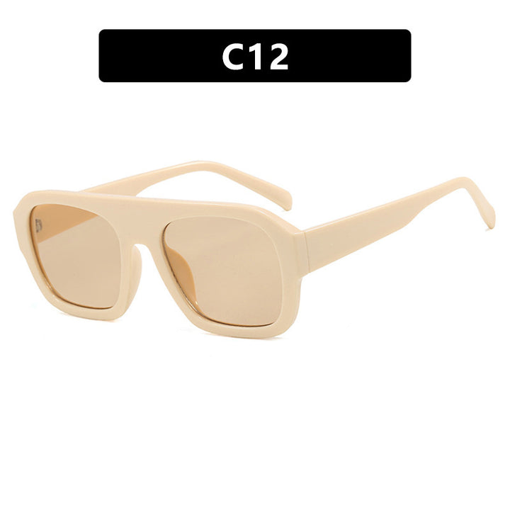 Women's oversized sunglasses with distinctive rectangular frame Bowlift