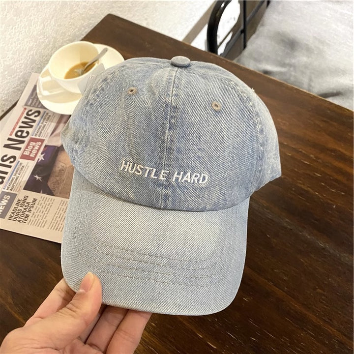Women's Casual Distressed Denim Cap Bowlift