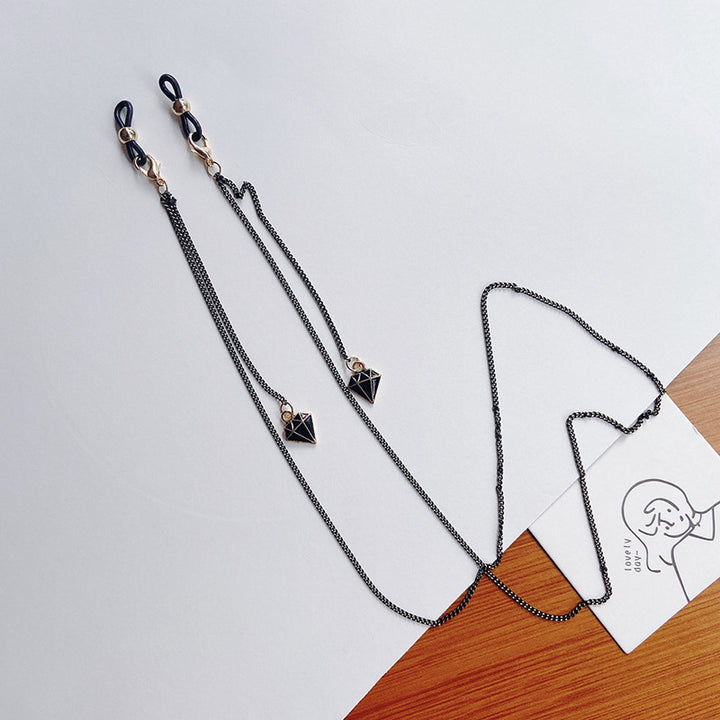 Fashionable glasses holder chain with star pendants Bowlift