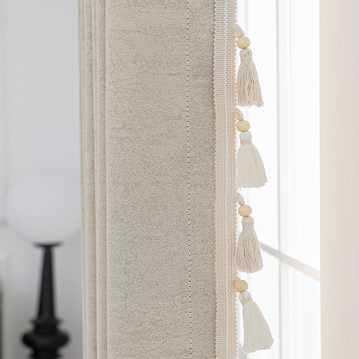 Decorative curtain with tassel trim Bowlift