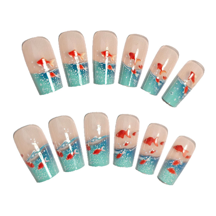 Aquatic Fantasy Nail Art Bowlift