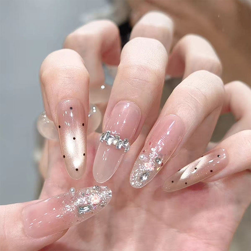 Nail art set with elegant glitter accents Bowlift