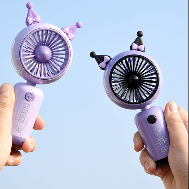 Women's portable handheld fan in playful rabbit design Bowlift