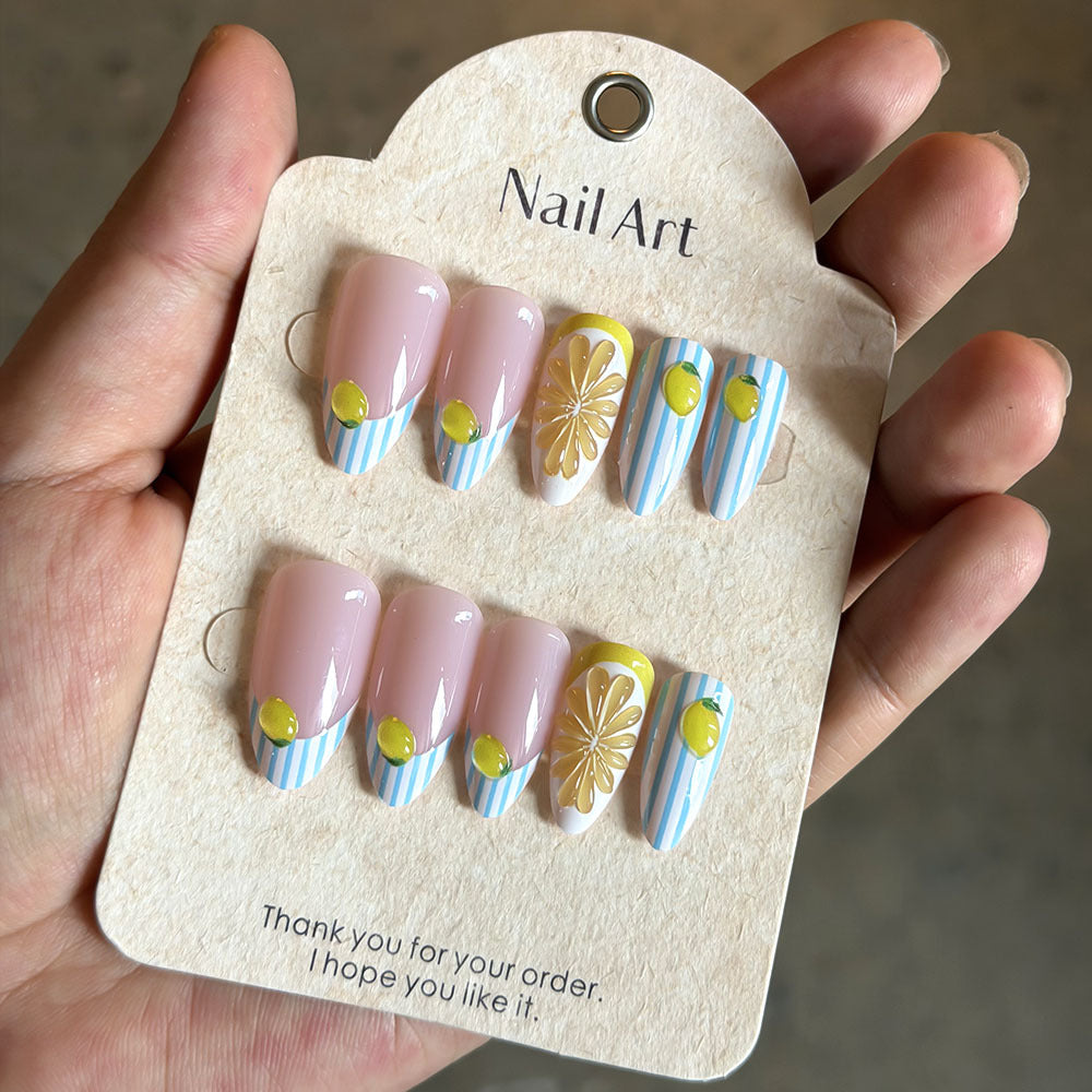 Elegant Artistic Press-On Nails Collection Bowlift