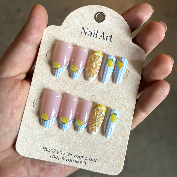 Elegant Artistic Press-On Nails Collection Bowlift