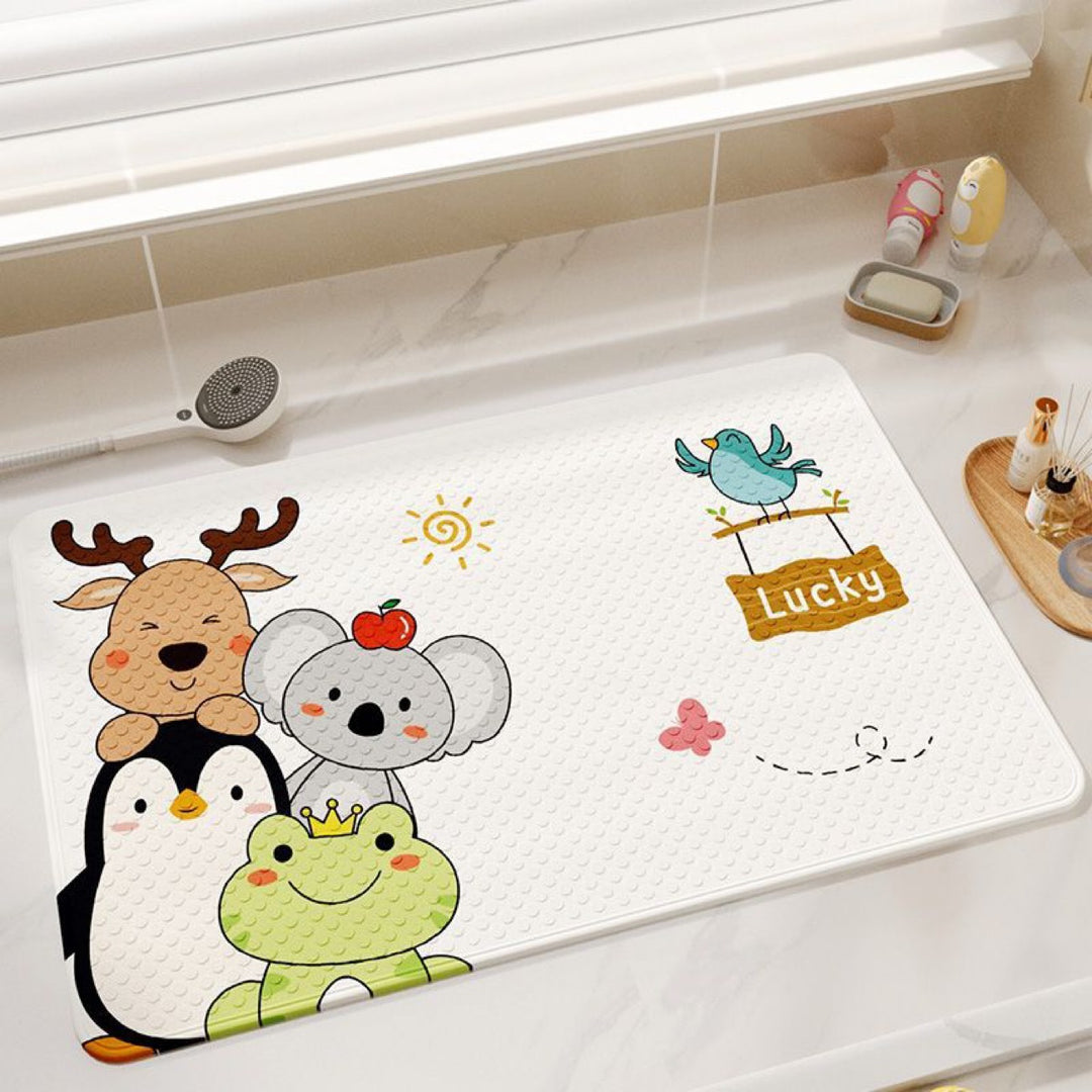 Cute Cartoon Bath Mat Bowlift