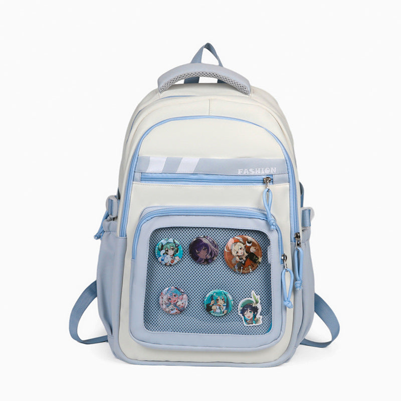 Stylish Graphic Patch Backpack Bowlift