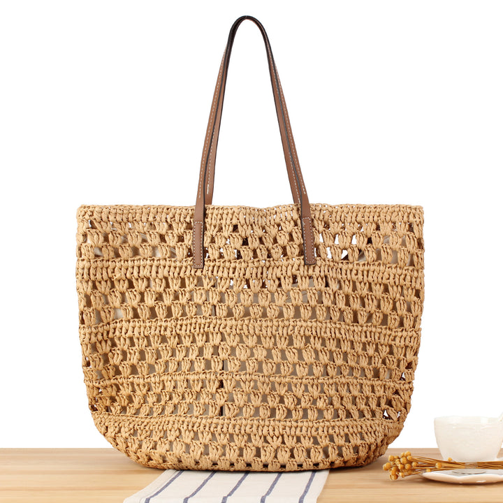 Handmade Beach Bag Made of Natural Wicker Bowlift