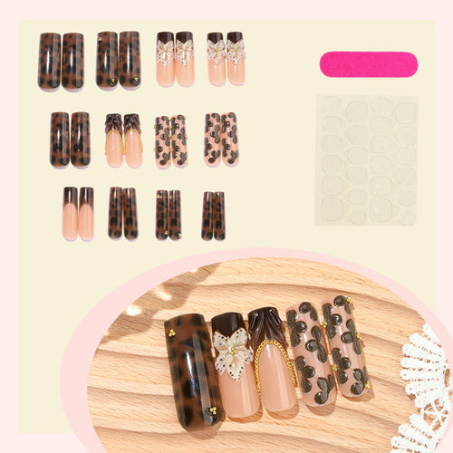 Floral and Gem Embellished Press-On Nails Bowlift