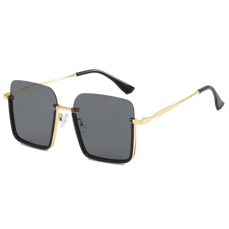 Women oversized sunglasses with elegant geometric frame Bowlift