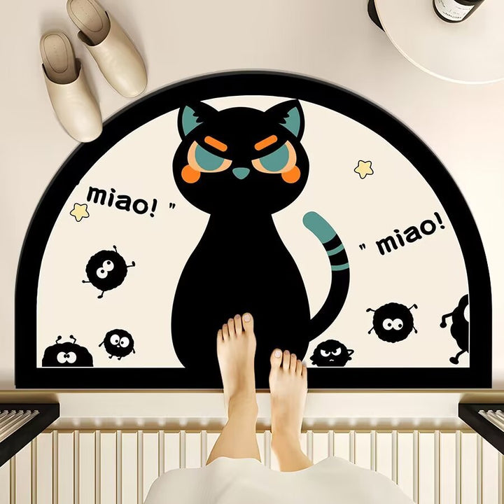 Fun Cat-Themed Bathroom Mat Bowlift