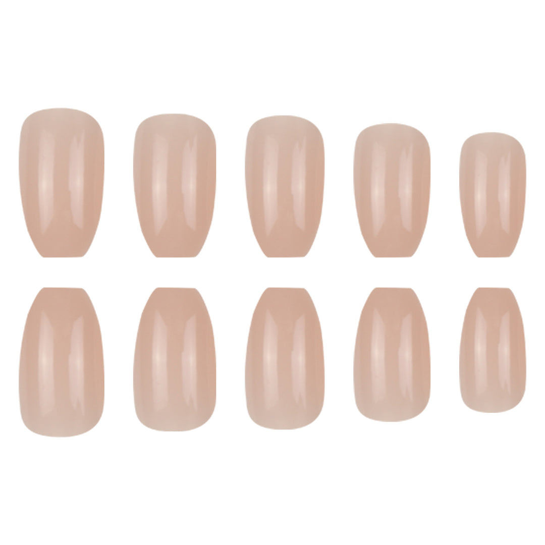Glossy Almond-Shape Press-On Nails Bowlift