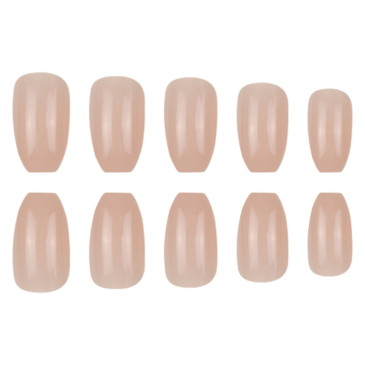 Glossy Almond-Shape Press-On Nails Bowlift