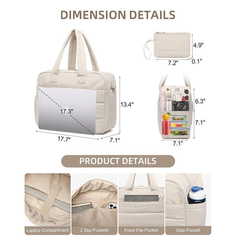 Quilted Multi-Functional Insulated Lunch Tote Bowlift