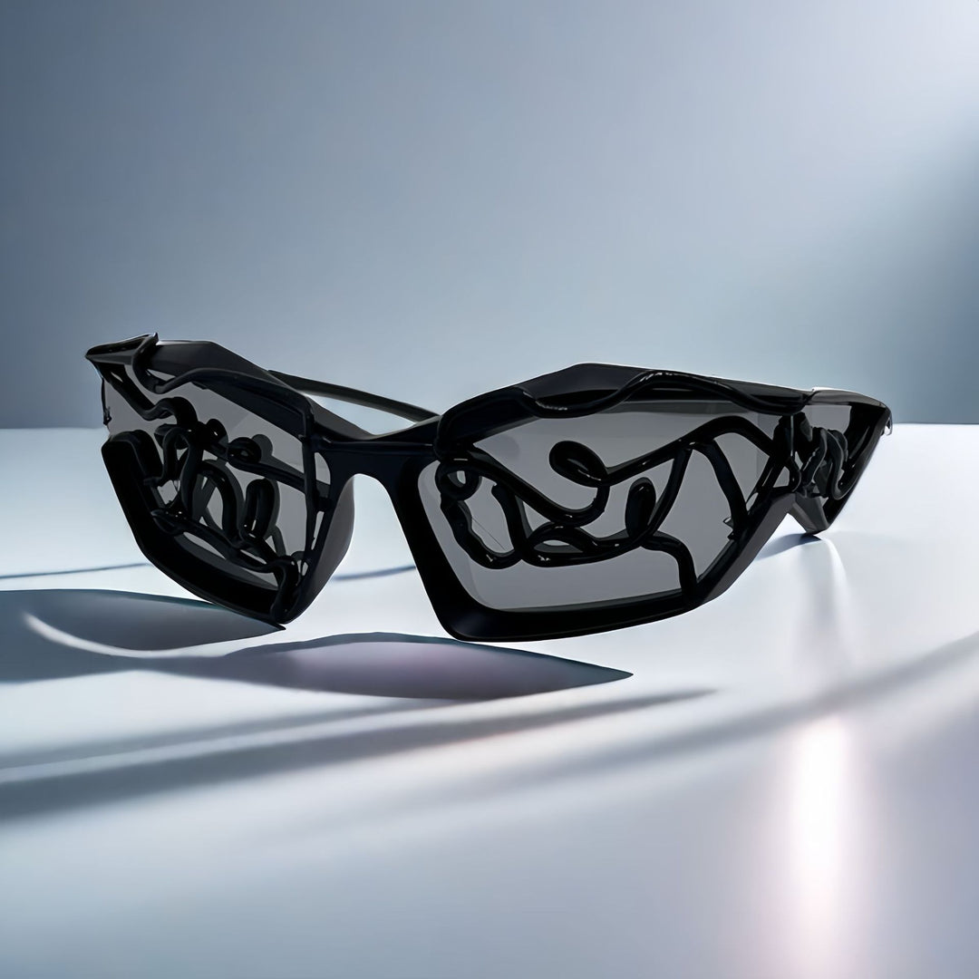 Women's Sporty Sunglasses with Futuristic Design Bowlift