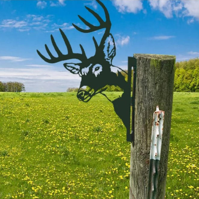 Outdoor Garden Farm Peeping Goat Metal Artwork Indoor Decoration | Bowlift