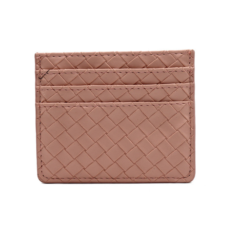 Textured Leather Card Holder