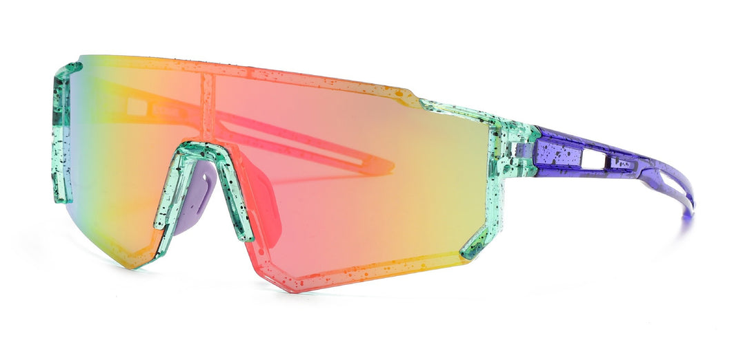 Unisex nan sporty visor sunglasses with polarized shatterproof polycarbonate lenses Bowlift