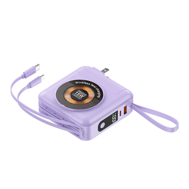 Portable Qi Charger with Fast Charging Function Bowlift